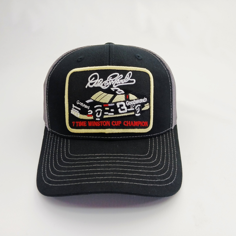 Black and Gray Richardson 112 Snap Back Racing Cap